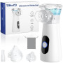 YOHOOLYO Nebulisateur Inhalateur Vapeur Portable Rechargeable pour Adultes et Enfants Inhalateur Silencieux Electrique avec 2 Ma