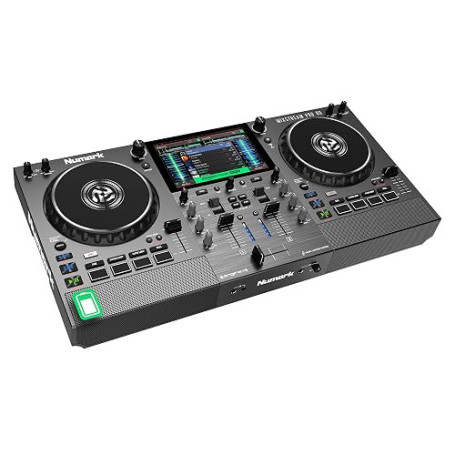 Numark Mixstream Pro Go Controleur DJ Portable Autonome | Mixeur DJ Autonome sur Batterie avec Separation de Stems, Wi-Fi, Encei
