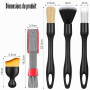 Zhtulck Pinceau Nettoyage Voiture 7 Pièces Pinceau Detailing Auto pour Nettoyer Les Jantes, Les intérieurs de Voiture, Les Fente