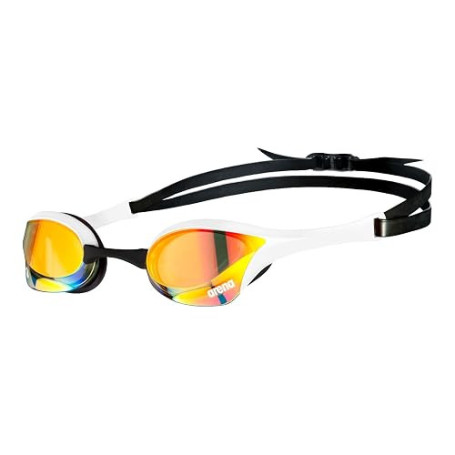 ARENA Cobra Ultra Swipe Mirror Lunettes de natation, unisexes, pour homme et femme, couleur : blanc, article : -310 Yellow Coppe