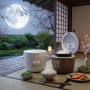 Yum Asia Tsuki Mini cuiseur à riz avec bol en céramique Shinsei (2,5 tasses, 0,45 litre) 5 fonctions de cuisson du riz, 2 foncti