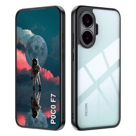 Heioloo Coque pour Xiaomi Poco F7 Étui de Protection Transparent Housse Dos Rigide en PC, Résistant aux Rayures, Aux Chocs Coque