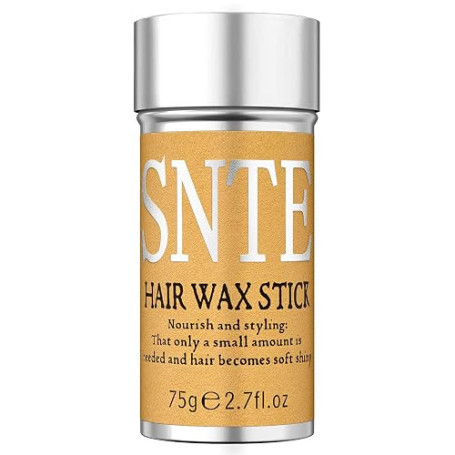 Samnyte Bâton de cire, perruques de cheveux Bâton lisse de contrôle de bord, pommade coiffante non grasse pour cheveux rebelles