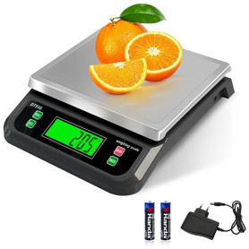 YBVXYV balance cuisine 40kg/1g Acier Inoxydable Avec 6 Unités Tare Fonction | Balance De Cuisine Professionnelle, Avec Pcs Fonct