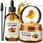 Bofuoos Huile de Batana Pour Cheveux, 100% Pure Pressée à Froid Batana Oil | Naturelle Huile de Batana du Honduras, Restaure les