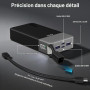 JUOVI Batterie Externe 90W 20000mAh USB-C Câble Détachable Charge Rapide | Power Bank USB-C 90W avec câble détachable, recharge