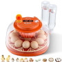 VEVOR Couveuse Œuf Automatique 12 Œufs de Poule Incubateur Œuf pour Éclosion Œufs de Volaille Poussins Canetons Oies Cailles, av