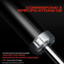 Frankberg 2x Amortisseur à gaz Avant Gauche Droite 464mm Pression de gaz | Compatible avec 3er Break E91 3er E90 3er Coupé E92 R