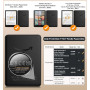 MoKo Étui pour Kindle Paperwhite (12/11e Gén, 2024/2021),Marbre Rose Violet | Compatible avec Kindle Colorsoft Signature Edition