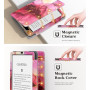 MoKo Étui pour Kindle Paperwhite (12/11e Gén, 2024/2021),Marbre Rose Violet | Compatible avec Kindle Colorsoft Signature Edition