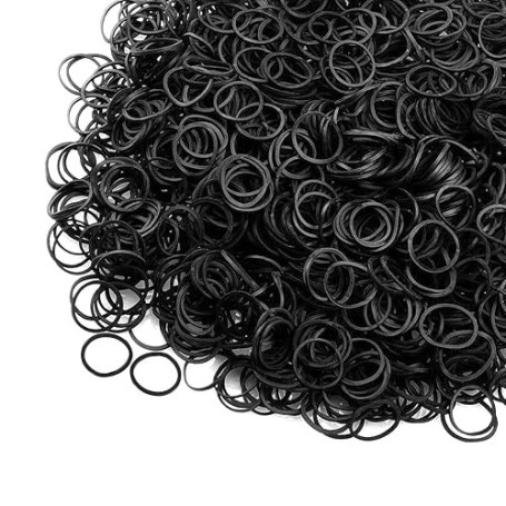 500Pièces Petits Elastiques Noirs Pour Cheveux Avec boîte Élastique à cheveux Mini élastique,Élastiques à cheveux pour femmes, e