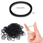 500Pièces Petits Elastiques Noirs Pour Cheveux Avec boîte Élastique à cheveux Mini élastique,Élastiques à cheveux pour femmes, e