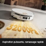 MOVA S70 Ultra Roller Robot aspirateur Laveur 32 000 Pa avec Lavage HydroForce, Navigation CovertSense, Technologie AutoShield,