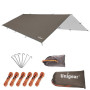 Unigear Tarp Bivouac Léger Imperméable avec Œillets pour Hamac et Camping | Bâche de tente compacte, protection pluie et soleil,