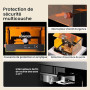 LONGER Ray5 miniS gravure laser, Machine de gravure et découpe laser CNC 5,5W classe 1 avec boîtier, Wi-Fi, arrêt d'urgence, pou