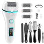 Wolady Rapeuse Pieds Electrique, 14 en 1 Rappe Pieds Pédicure Rechargeable, Ponceuse Pied Étanche Anti-callosités et Peaux Dures