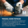 Bosch Professional meuleuse angulaire GWS 7-125 (Ø disque 125 mm, puissance 720 W, avec poignée auxiliaire, flasque de serrage,