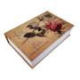 VELLUSTRA Coffre Fort en Forme de Livre, Boîte de Rangement de Livre avec Serrure à Combinaison, Secret Coffre Fort Caché, pour