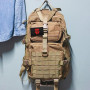 anneratteryer 4 pièces Patch Ecusson Ecusson scratch militaire Patch sac a dos Écusson tactique avec motif tête de mort pour Cas