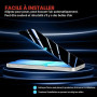Viojrlra Verre Trempé Anti-Espion pour Samsung Galaxy A17 5G/4G 2 Pièces,9H Dureté Privacy Anti-Spy Film en Verre Trempé,Anti-Ra