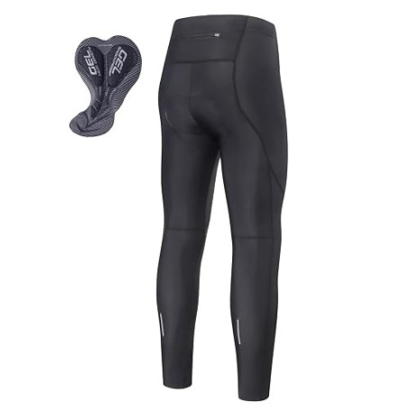 ARSUXEO Pantalon de Cyclisme pour Homme Leggings de Cyclisme rembourrés Collants de Cyclisme avec Protection Contre Le Froid, re