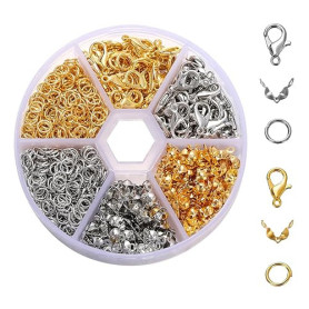 Lot de 370 Fermoir Collier Qualité, Fermoir Bracelet, Attache Bracelet | Fermoirs Mousquetons kit, pour Fabrication De Bijoux, P