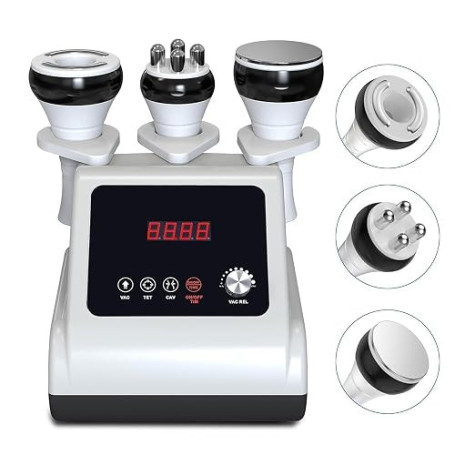 Cellulite 3-en-1 40K Cavitation et radiofréquence | RF 9 niveaux, ventouses visage et corps, facile et confortable à la maison