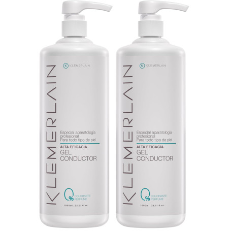KLEMERLAIN Gel Conducteur Visage et Corps pour Ultrasons, Radiofréquence, Électrodes, IPL, Microcourants, Cavitation et Épilatio