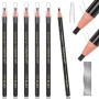 6Crayons Noirs Iimperméables à l'eau Pour Sourcils Kit De Fournitures Pour Tatouage Et Microblading Crayons à Sourcils Permanent