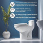 FreeCo Spray WC préventif. Bloque les odeurs dès leur origine, aux Huiles Essentielles. Idéal Maison, Bureau, Voyage. Pack décou