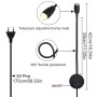 JZCDR Zoomable Lampe de Lecture Murale, Liseuse LED Tete de Lit avec Interrupteur, Lampe à Col de Cygne Rotative Flexible de 28C