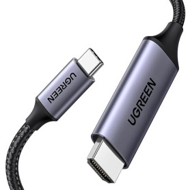 UGREEN Câble USB C vers HDMI 4K 60Hz 18Gbps Thunderbolt 4 3 HDMI2.0 2M | Compatible avec Macbook M3 M2 M1 iPad Air iPhone 17 Pro