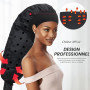 TEPENAR Bonnet Séchoir à Cheveux: Capuche Extra Large Réglable et Douce pour Cheveux Bouclés et Naturels - Séchage Rapide, Utili