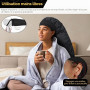 TEPENAR Bonnet Séchoir à Cheveux: Capuche Extra Large Réglable et Douce pour Cheveux Bouclés et Naturels - Séchage Rapide, Utili