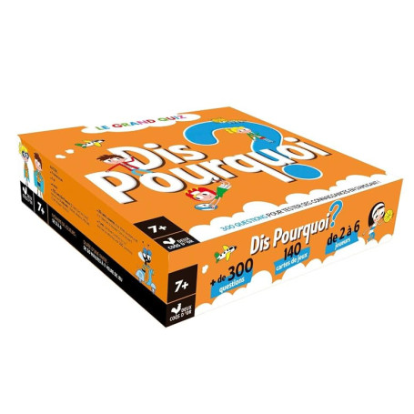 Dis pourquoi? - Le grand quiz - coffret avec plateau et cartes