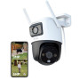 Imou 4K(5MP+3MP) Caméra Surveillance WiFi Extérieure à Double Objectif 360° | Caméra IP Exterieur WiFi, AI Détection Humaine/Véh