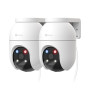 EZVIZ 5MP(3K) 2PK Caméra de Surveillance Extérieur WiFi à 360° C8c 5MP | Détection IA Humaine/Véhicule, Suivi Auto-Zoom, Alarme