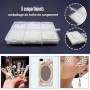TOAOB 5000pcs 2mm à 8mm Demi Rond Dos Plat Blanc Perle ABS Cabochons | pour Artisanat DIY Fabrication de Bijoux et Clothing Déco