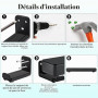 Xingsiyue Support Mural Universel pour Barre de Son, Charge Jusqu’à 20kg | Pour Samsung/Bose/LG/Sony/JBL/Sonos/Vizio et Plus, Pr