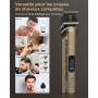 VGRPRO Kit Tondeuse Cheveux Hommes Professionnelle et Trimmer,Avec Étui EVA | Tondeuse Cheveux Sans Fil pour Coupe de Cheveux, K