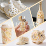 NACHLYNN Lot de 10 000 strass et perles champagne de 3 à 8 mm en résine - Avec stylo à bijoux et pince à épiler - Convient pour