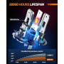 SEALIGHT S2S H7 LED Bulbs, 70,000LM Super Brighter, 6500K Pure White Ampoule H7 Bulbs with 15000rpm Cooling Fan, 70K+ Hours Life