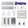 Narwal Flow Pack Accessoires d'origine, Mop Cloth2, Side Brush4, Brosse Anti-Enchevêtrement1, Filtre HEPA2, Sac Poussière 3, Bac