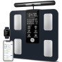 GE Balance Impedancemetre Connectée, 50 Mesures Affichées 180 kg | 8 Electrodes Pese Personne Masse Graisseuse et Muscle IMC Hau