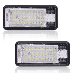 URAQT LED Éclairage Plaque D'immatriculation Auto Ampoules Super Brillant CanBus Sans Erreur 6000K Xénon Blanc 18SMD, 2PCS LED P