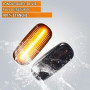 Clignotant dynamique LED pour A-udi A3 S3 8P A4 S4 RS4 B6 B7 B8 A6 S6 RS6 | pour Indicateurs latéraux Fumée ,Une paire