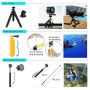 Kit d'Accessoires pour Caméra d'action, Bonvvie 50-en-1 Kit d'Accessoires pour Caméra de Aport pour Hero 13 12 11 10 9 8, Max/Fu