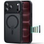 ESR Classic Hybrid Coque pour iPhone 18 Pro Max/17 Pro Max, Noir Givré | Anti-jaunissement Longue Durée, Ultra-fin, Compatible a