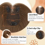 S-noilite Cheveux Topper avec Frange, 27g Sans Frange Cheveux Naturels Topper, Clip in Chevelure Humains pour Femmes, 3 Clips In
