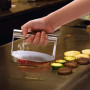 GWHOLE Presse à Burger Rond, Acier Inoxydable Antiadhésive pour Barbecue | Smash Burger Rond, Conception ronde, Poignée monobloc
